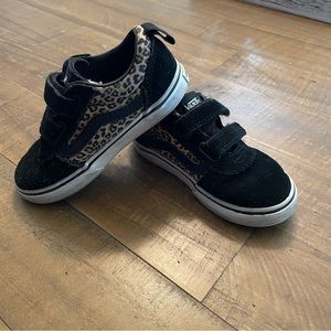 Toddler leopard print Vans